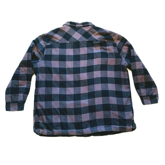 Croft & Barrow Flannel Jacket Shacket Fleece Lined‎ Snap Shirt Plaid 2XB Big - Picture 2 of 12